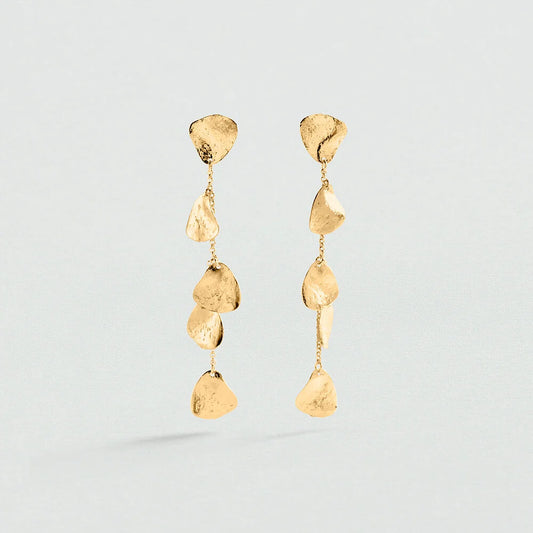 Pendientes largos CALMA Dorado