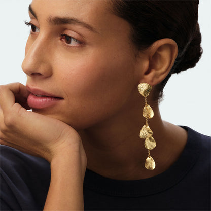 Pendientes largos CALMA Dorado