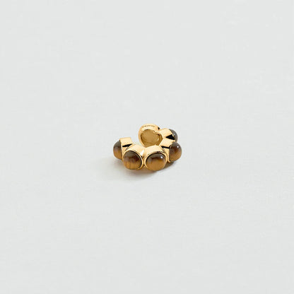Earcuff PIEDRA BATIGNOLLES Marrón / Dorado