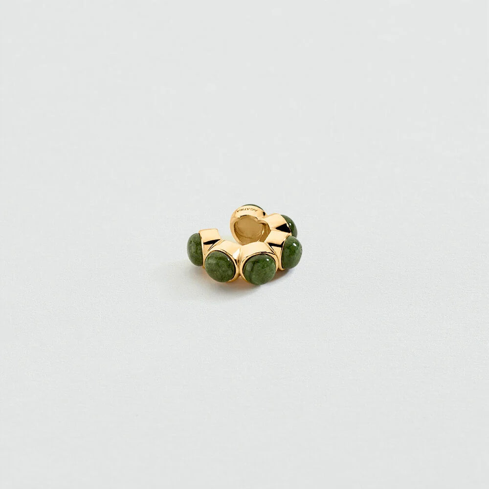 Earcuff PIEDRA BATIGNOLLES Verde / Dorado