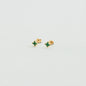 Pendientes cortos BELOVED Verde / Dorado