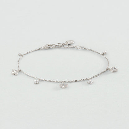 Pulsera de cadena BELOVED Cristal / Plateado