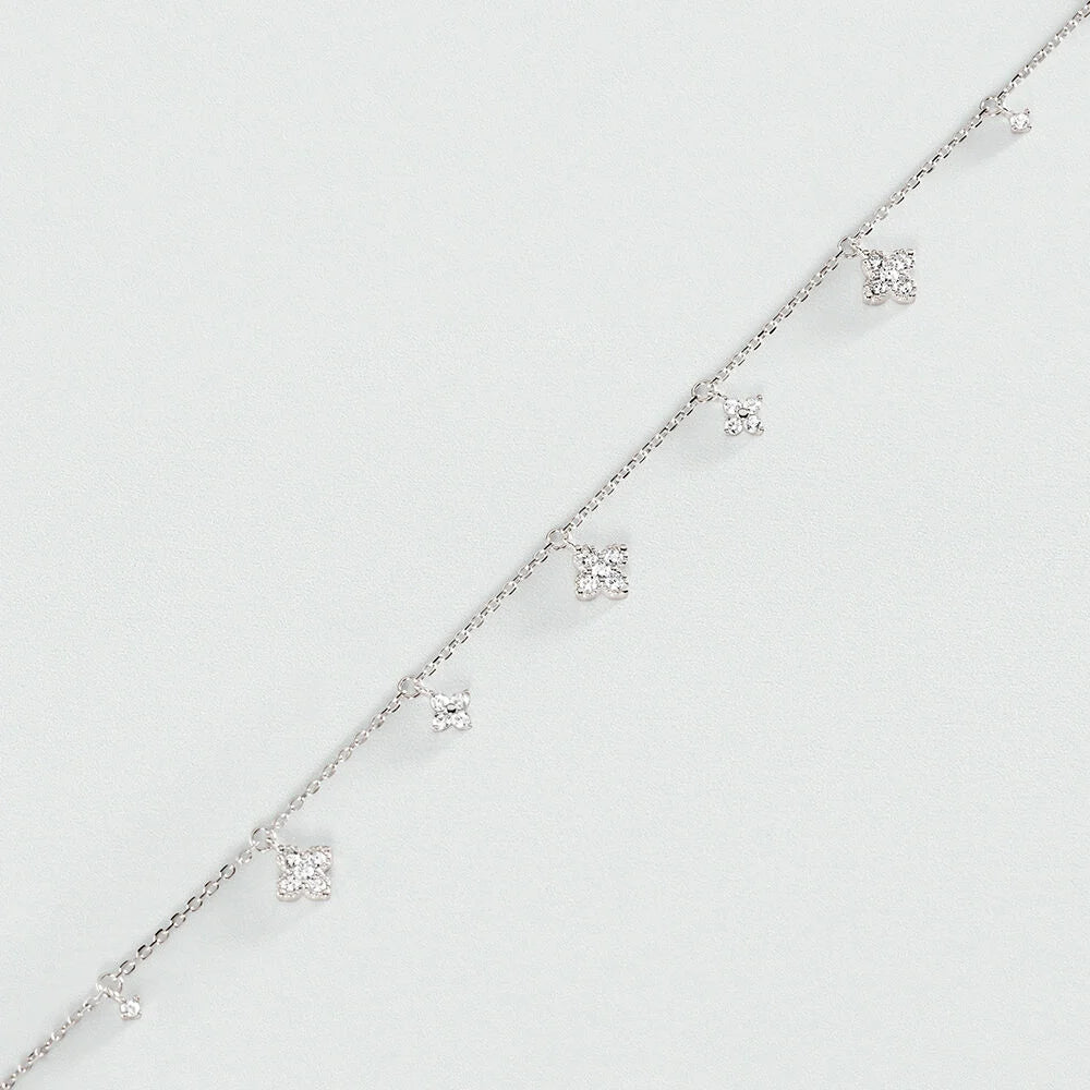 Pulsera de cadena BELOVED Cristal / Plateado
