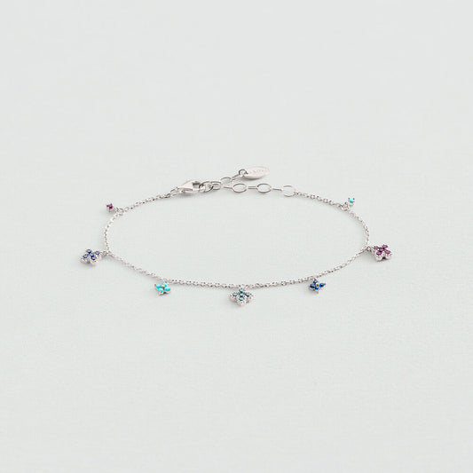 Pulsera de cadena BELOVED Multicolor / Plata