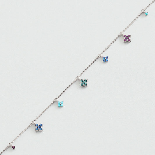 Pulsera de cadena BELOVED Multicolor / Plata
