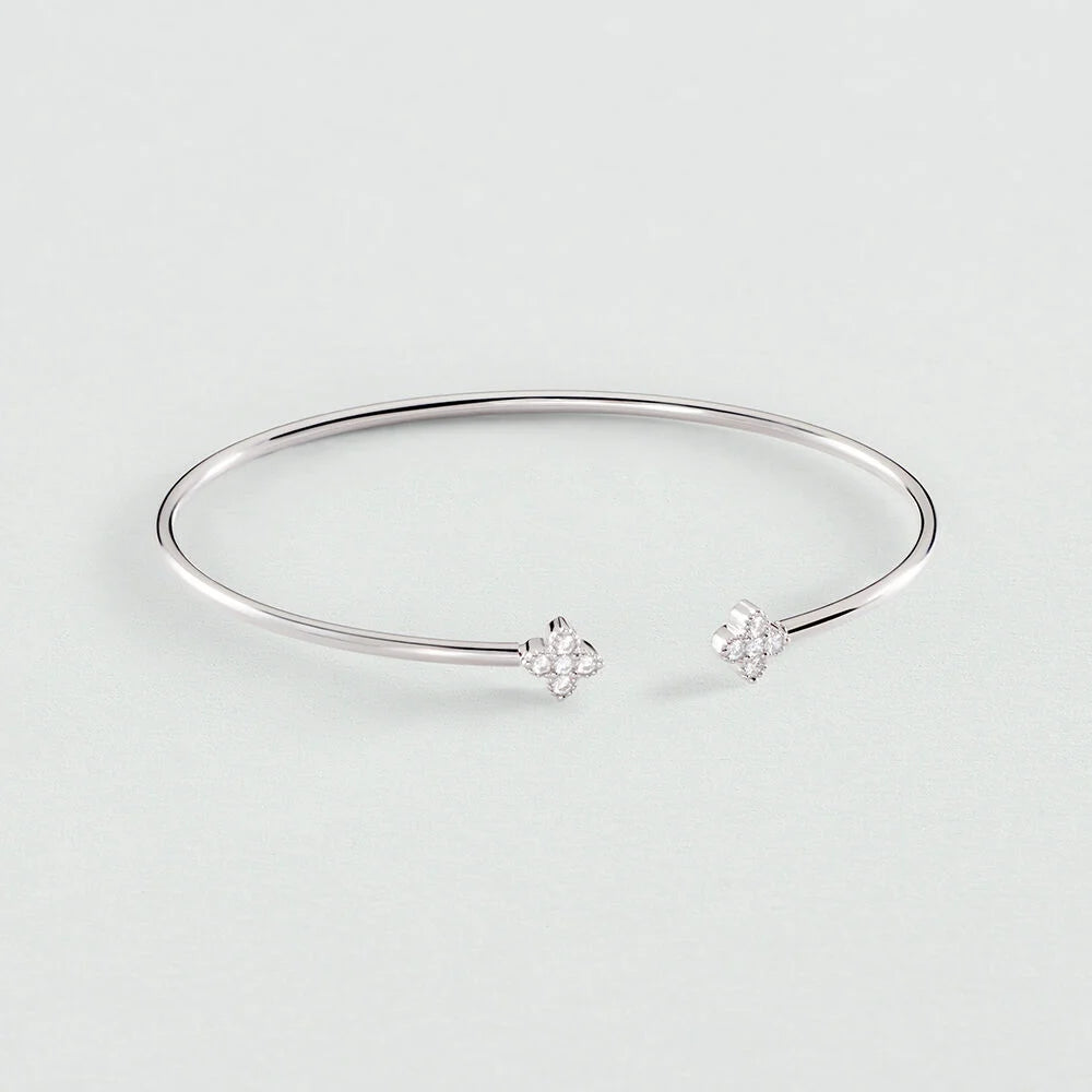 Pulsera rígida BELOVED Cristal / Plateado