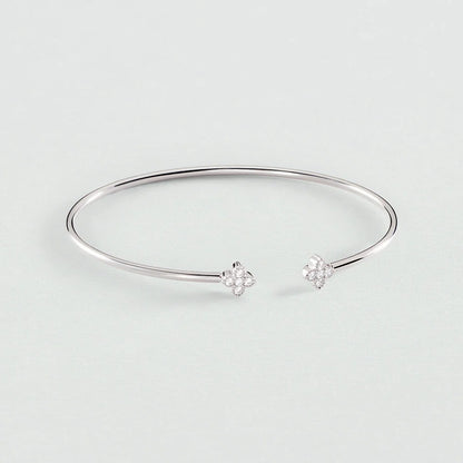 Pulsera rígida BELOVED Cristal / Plateado