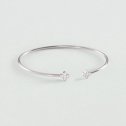 Pulsera rígida BELOVED Cristal / Plateado