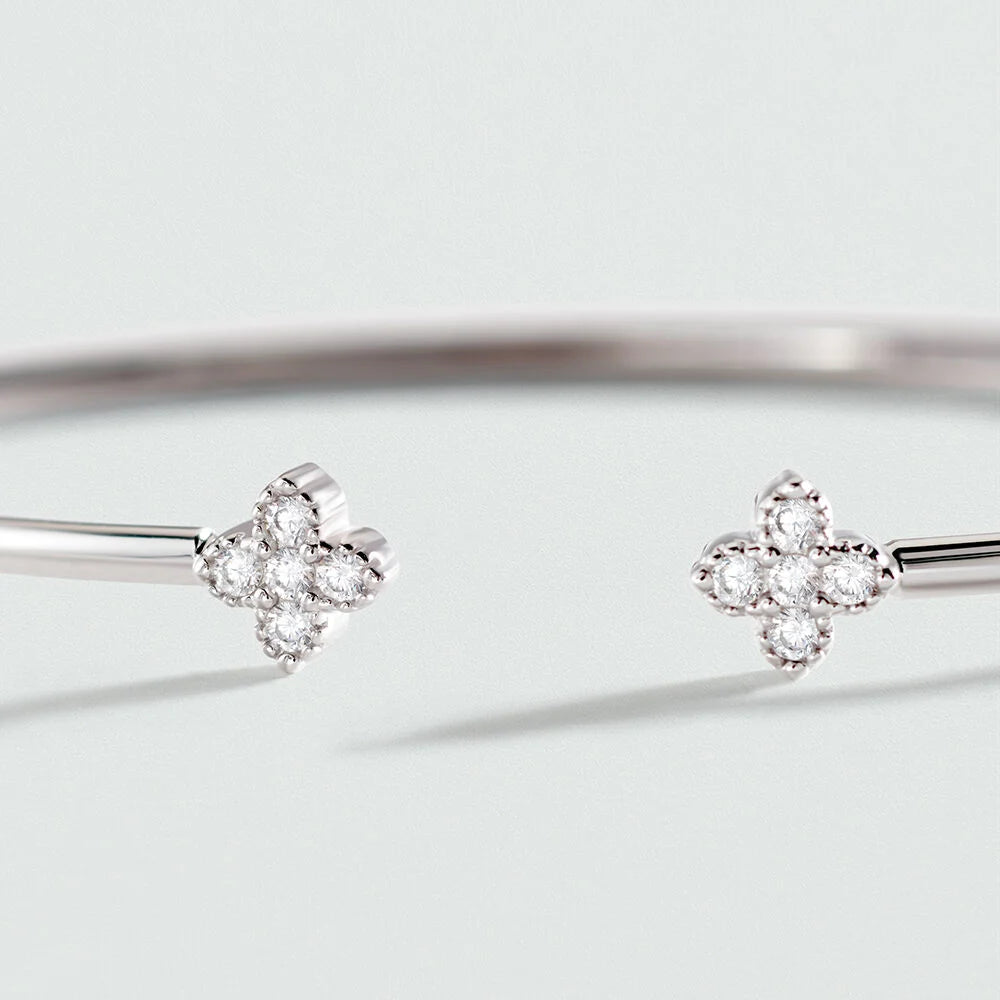 Pulsera rígida BELOVED Cristal / Plateado