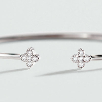 Pulsera rígida BELOVED Cristal / Plateado