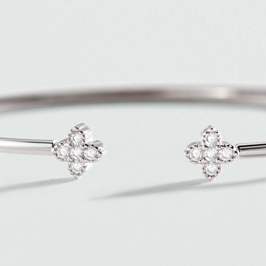 Pulsera rígida BELOVED Cristal / Plateado
