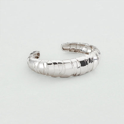 Pulsera rígida BE Plateado