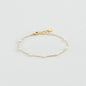 Pulsera de cadena JASMIN Dorado / Blanco