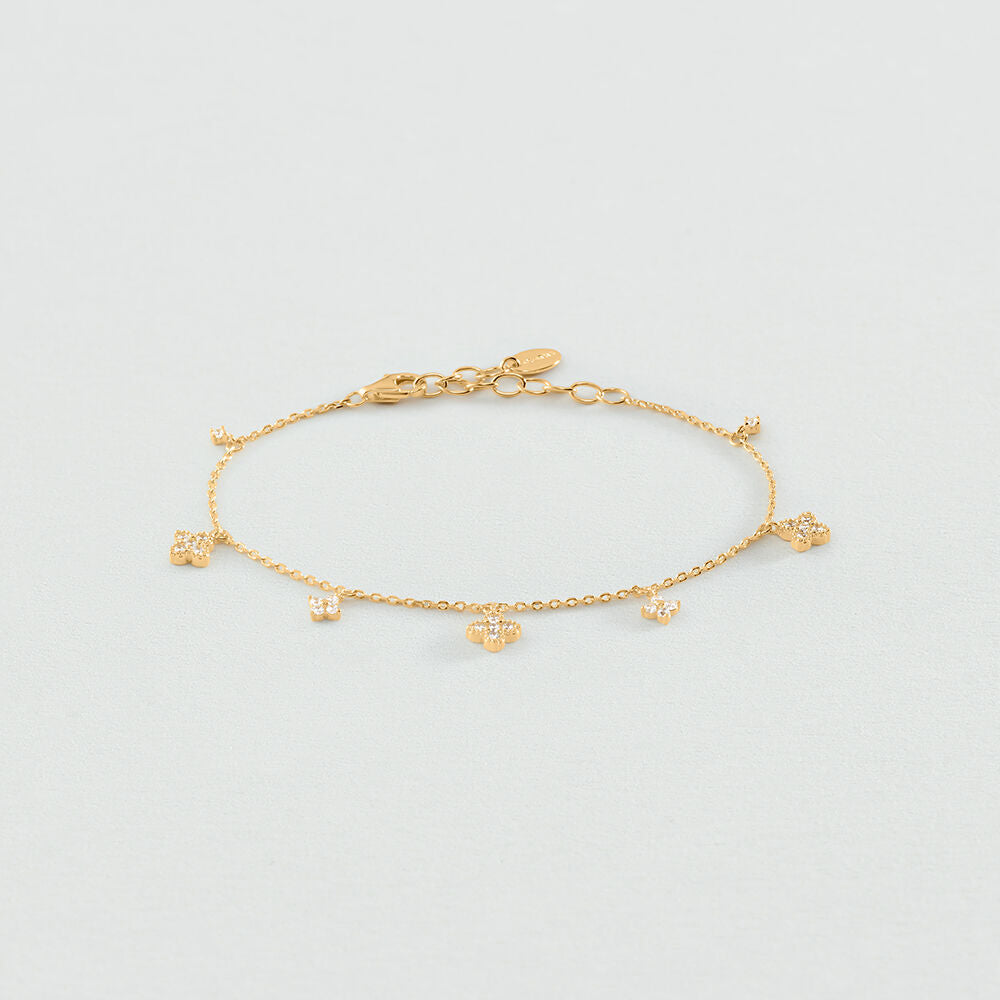 Pulsera de cadena BELOVED Cristal / Dorado