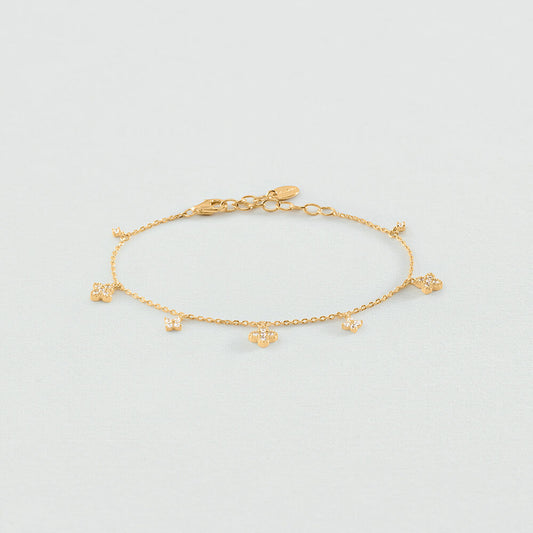 Pulsera de cadena BELOVED Cristal / Dorado