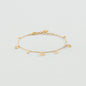Pulsera de cadena BELOVED Cristal / Dorado