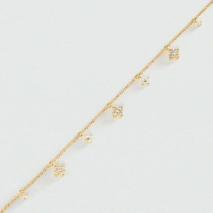 Pulsera de cadena BELOVED Cristal / Dorado
