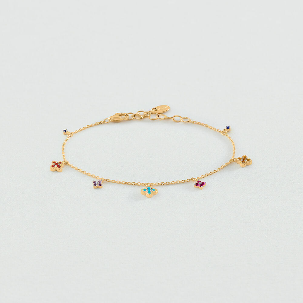 Pulsera de cadena BELOVED Multicolor / Oro