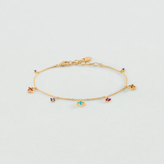 Pulsera de cadena BELOVED Multicolor / Oro