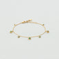 Pulsera de cadena BELOVED Verde / Dorado