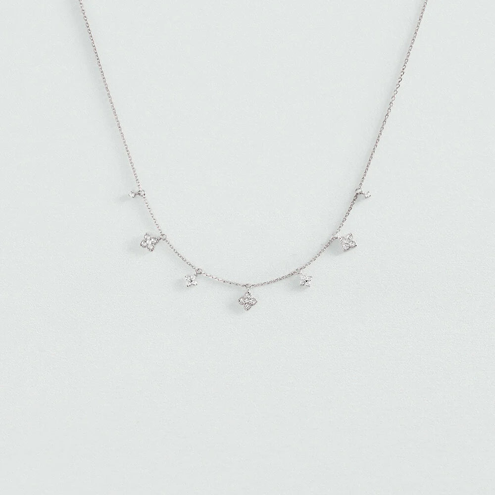 Collar corto BELOVED Cristal / Plateado