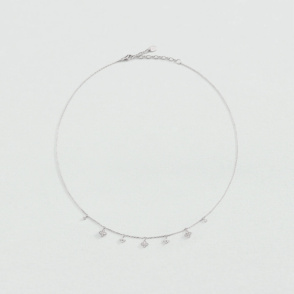 Collar corto BELOVED Cristal / Plateado
