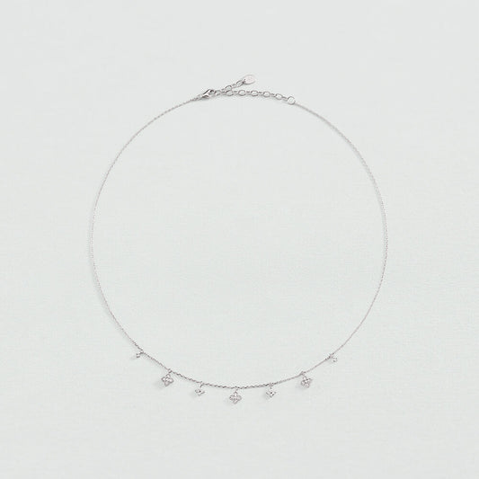 Collar corto BELOVED Cristal / Plateado