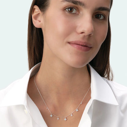 Collar corto BELOVED Cristal / Plateado