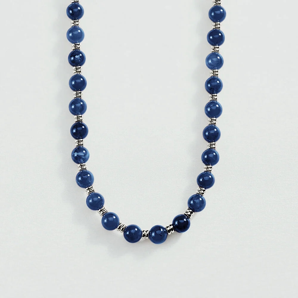 Collar corto BE Azul / Plata