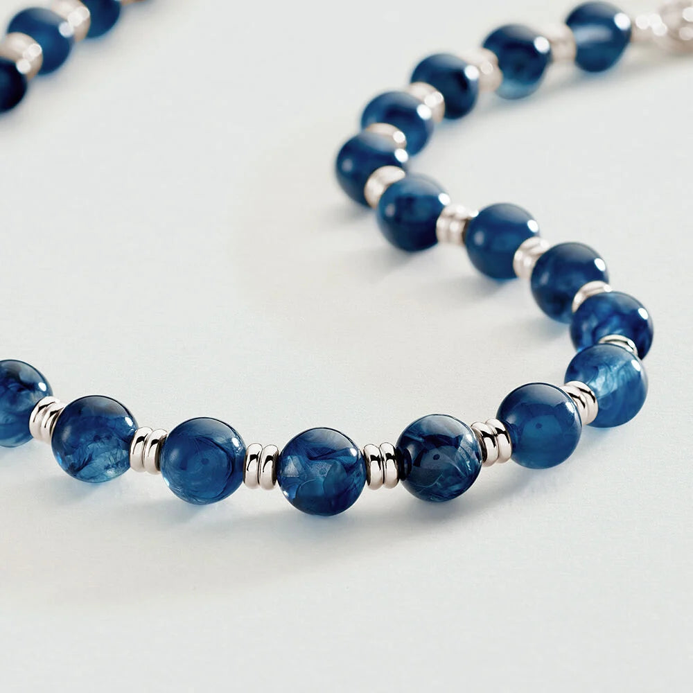 Collar corto BE Azul / Plata