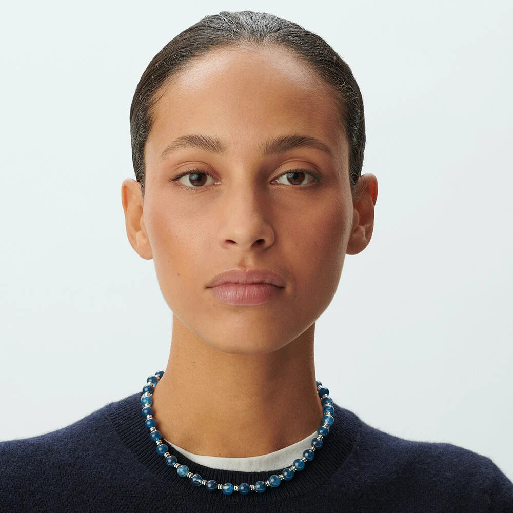 Collar corto BE Azul / Plata