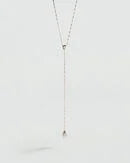 Collar largo CALMA Plateado