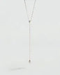 Collar largo CALMA Plateado