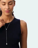 Collar largo CALMA Plateado