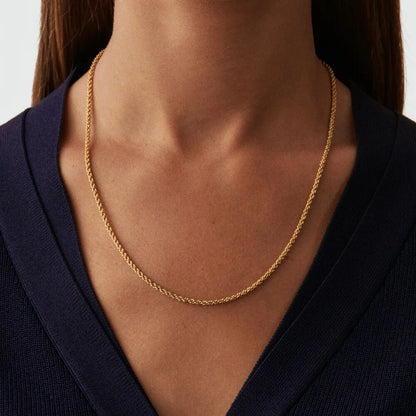 Collar midi cordón -dorado