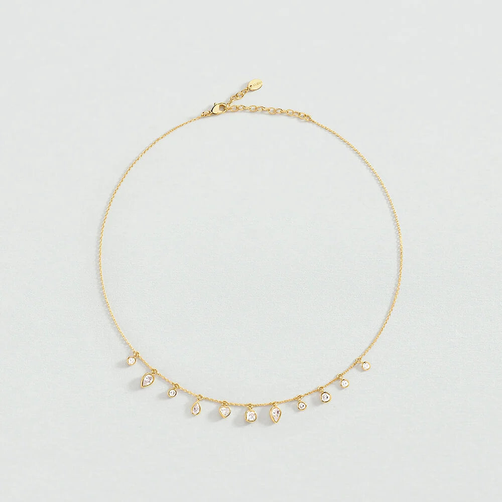Collar corto CANDY Cristal / Dorado