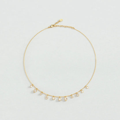 Collar corto CANDY Cristal / Dorado