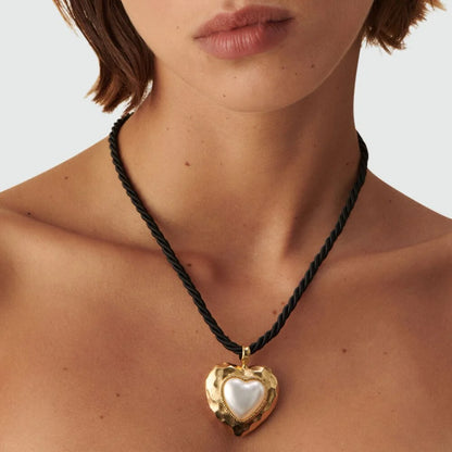 Collar MIDI N.13  (Negro/Dorado)