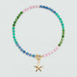 Collar corto TIARE jade tono verdes y estrella de mar