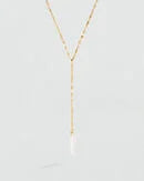 Collar largo CALMA Blanco / Oro