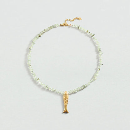 Collar midi CALMA Verde / Dorado