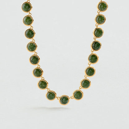 Collar corto PIEDRA BATIGNOLLES Verde / Dorado