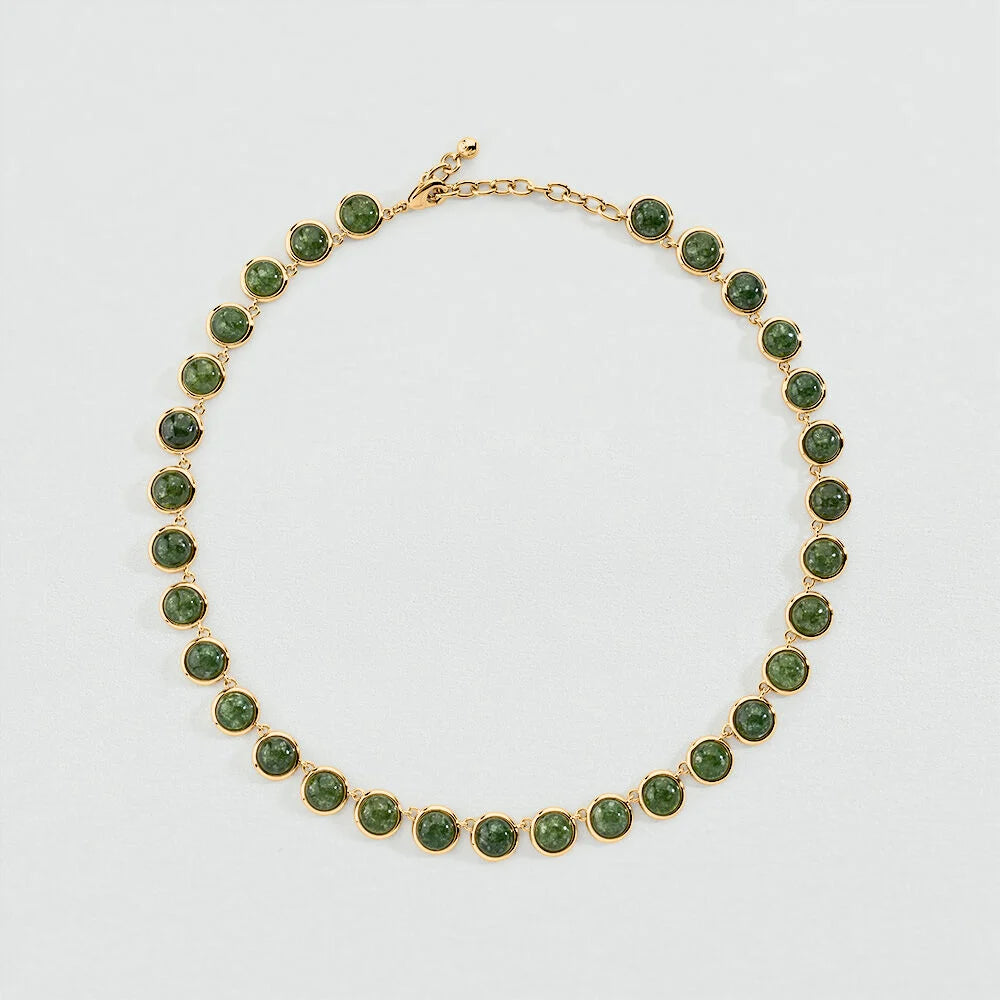 Collar corto PIEDRA BATIGNOLLES Verde / Dorado