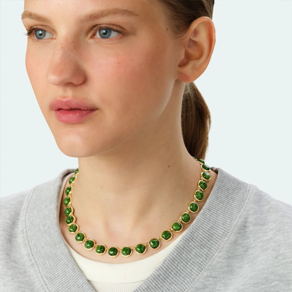 Collar corto PIEDRA BATIGNOLLES Verde / Dorado