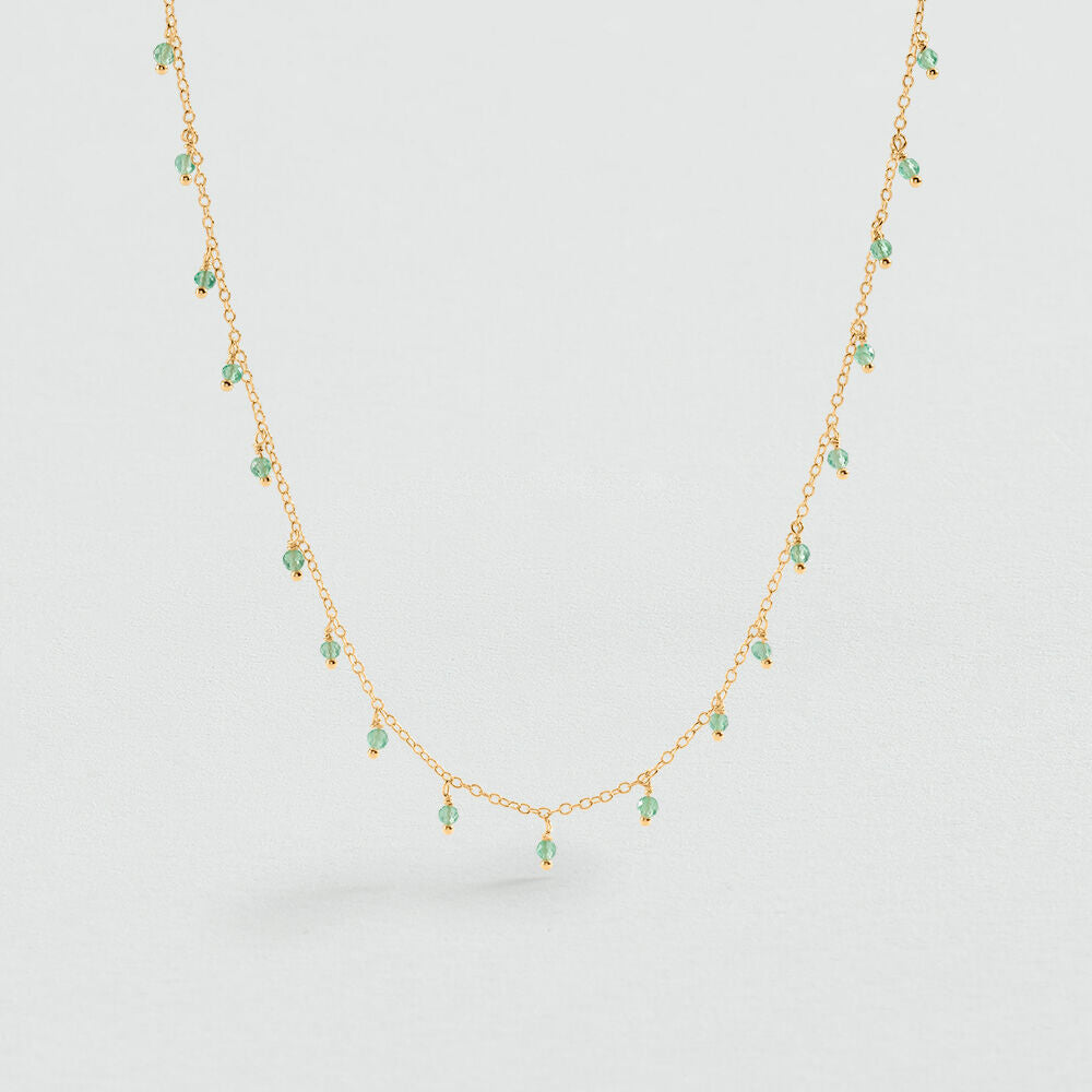Collar corto ALMA Cuarzo Verde