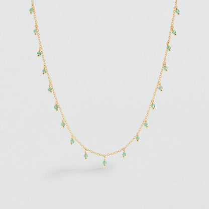 Collar corto ALMA Cuarzo Verde