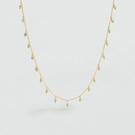 Collar corto ALMA Cuarzo Verde