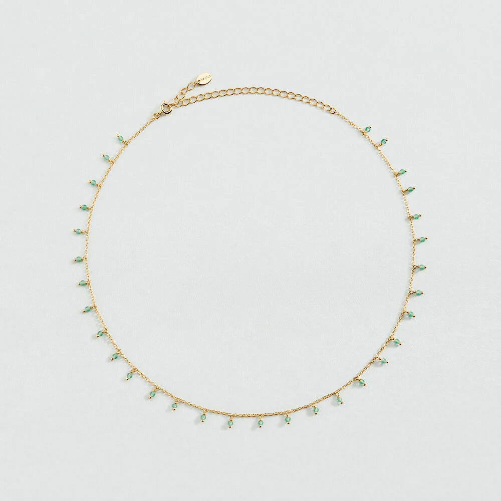 Collar corto ALMA Cuarzo Verde