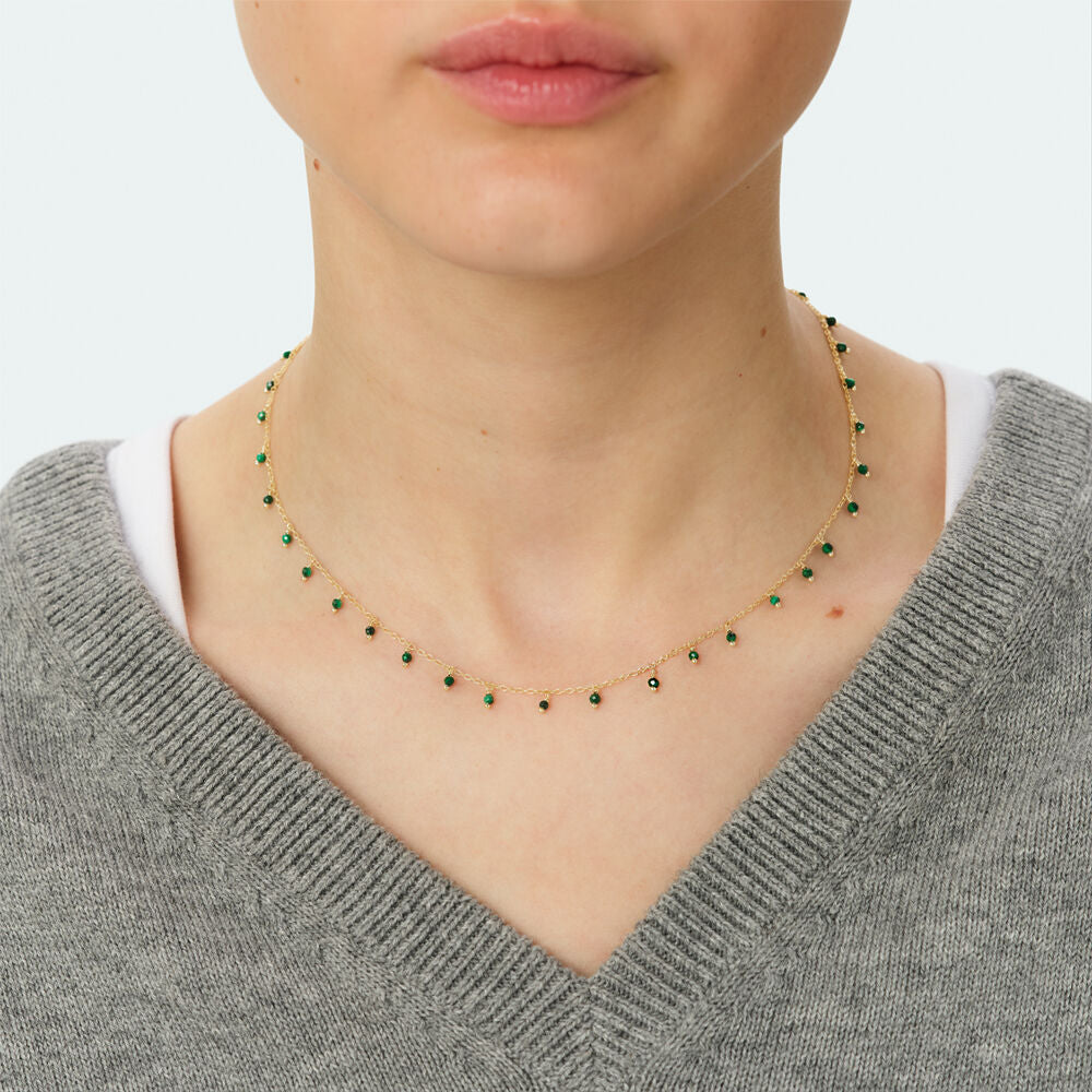 Collar corto ALMA Malaquita