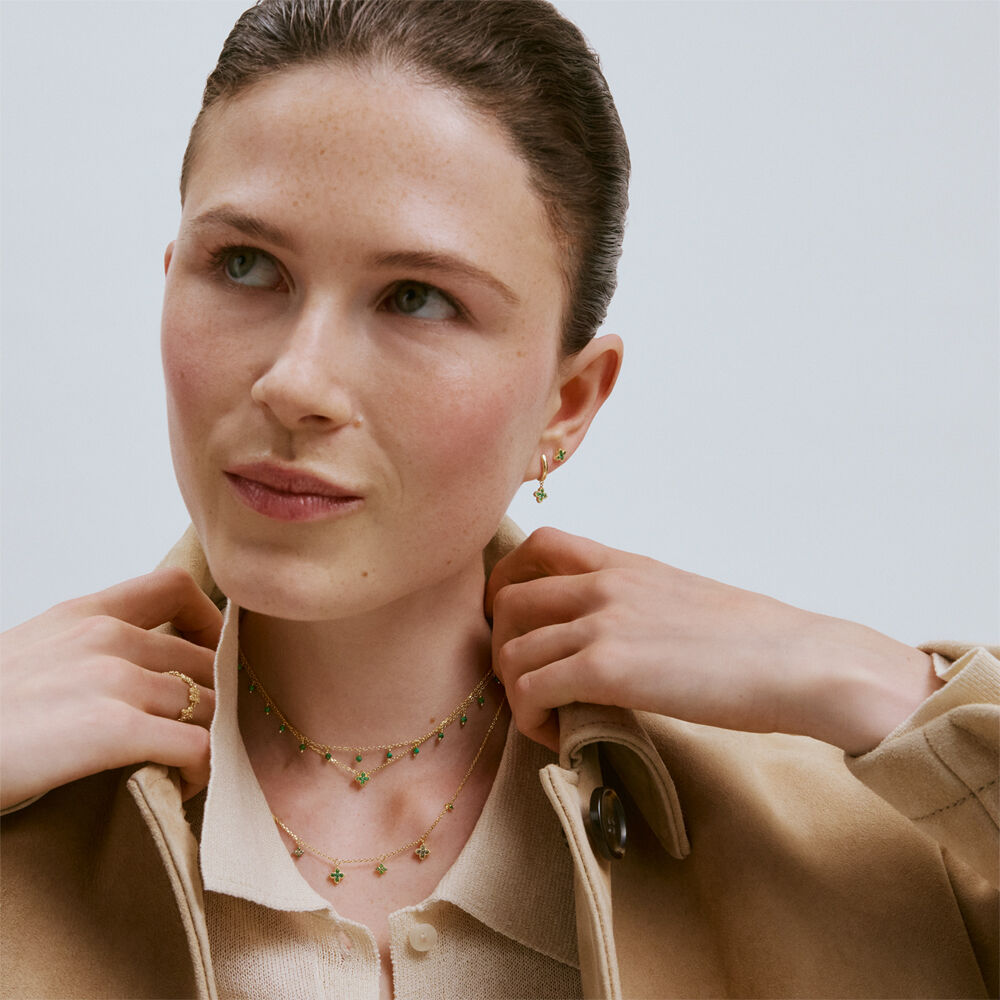 Collar corto ALMA Malaquita